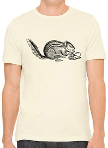 A Hungry Squirrel Cotton Crewneck Unisex Nature T-Shirts