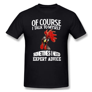 Always Be Yourself Rooster Adult Black T-Shirts