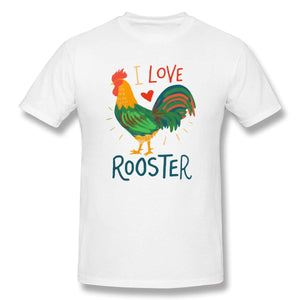 Always Be Yourself Rooster Adult White T-Shirts