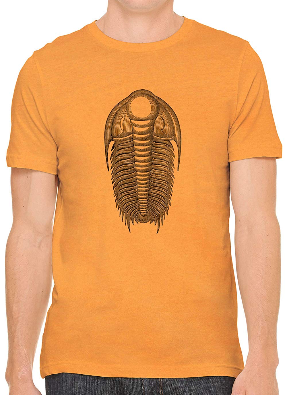 Ancient Crustacean Cotton Crewneck Unisex Orange T-Shirts