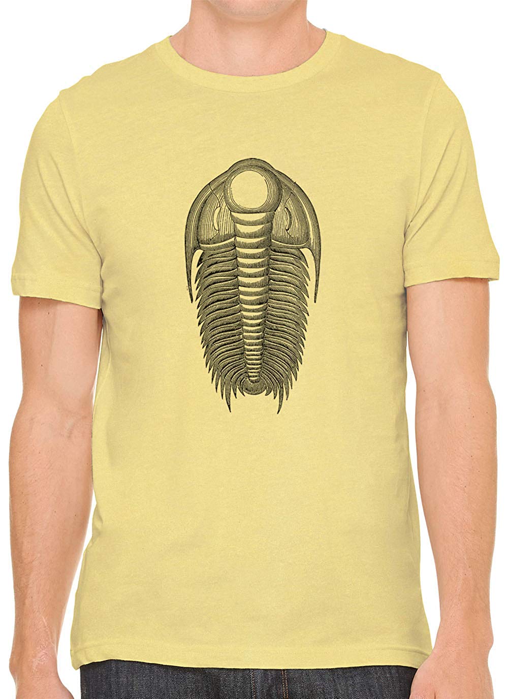 Ancient Crustacean Cotton Crewneck Unisex Yellow T-Shirts