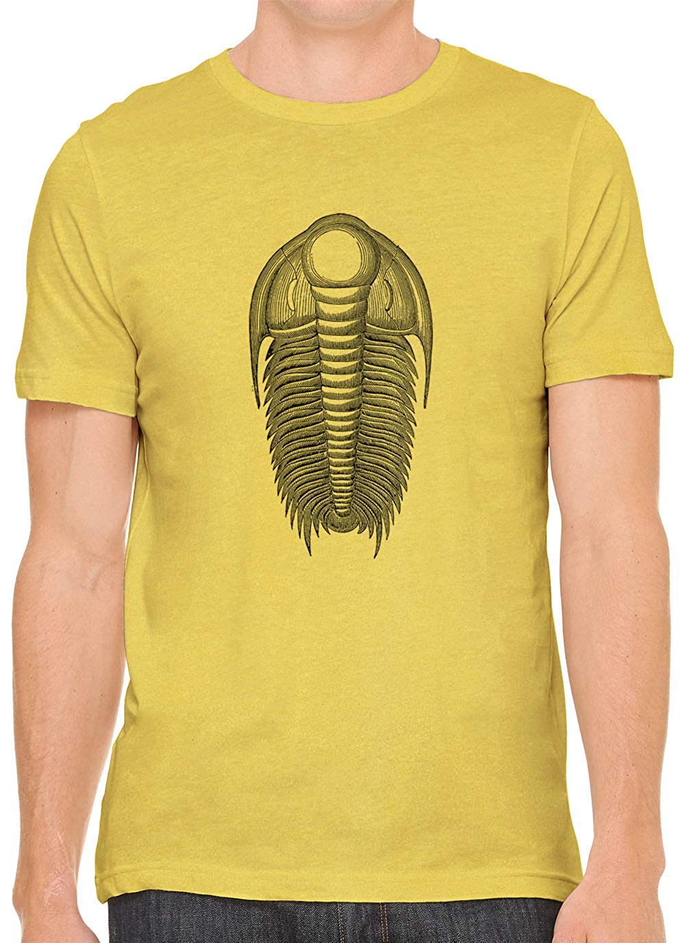 Ancient Crustacean Cotton Crewneck Unisex Yellow T-Shirts