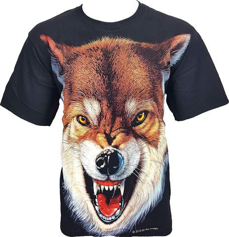 Angry Dog Men's Black T-Shirts