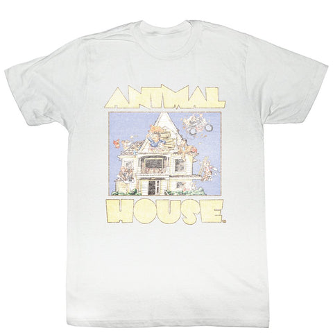 Animal House Movie Cartoon Adult Mens White T-Shirts