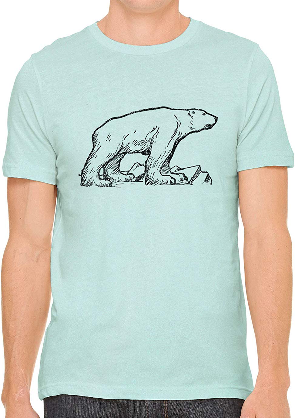 Arctic Polar Bear Cotton Crewneck Unisex Green T-Shirts