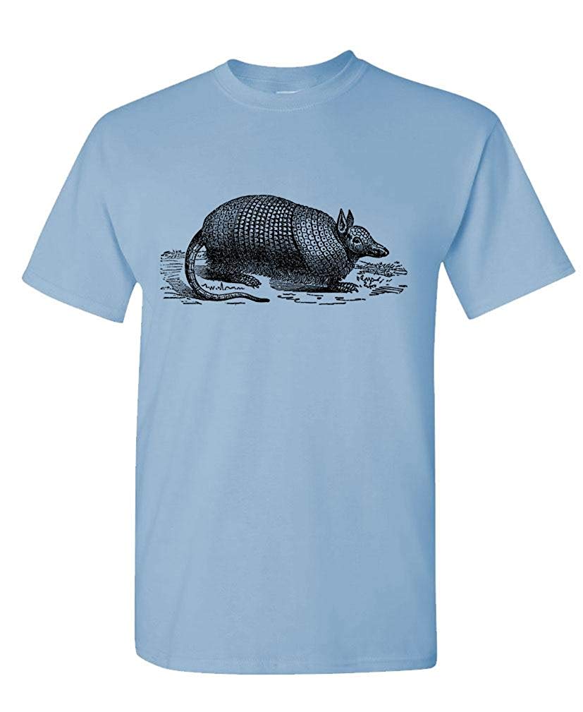 Armadillo-Mens Cotton Blue T-Shirts