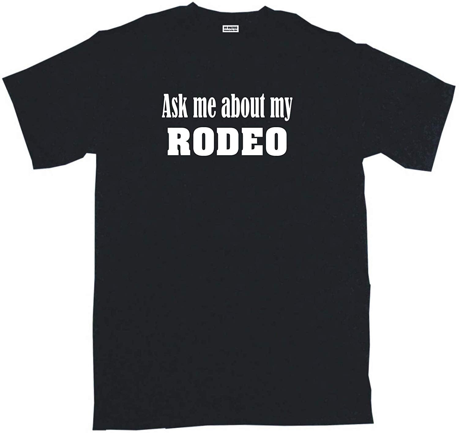 Ask me About My Rodeo Men's Black T-Shirts