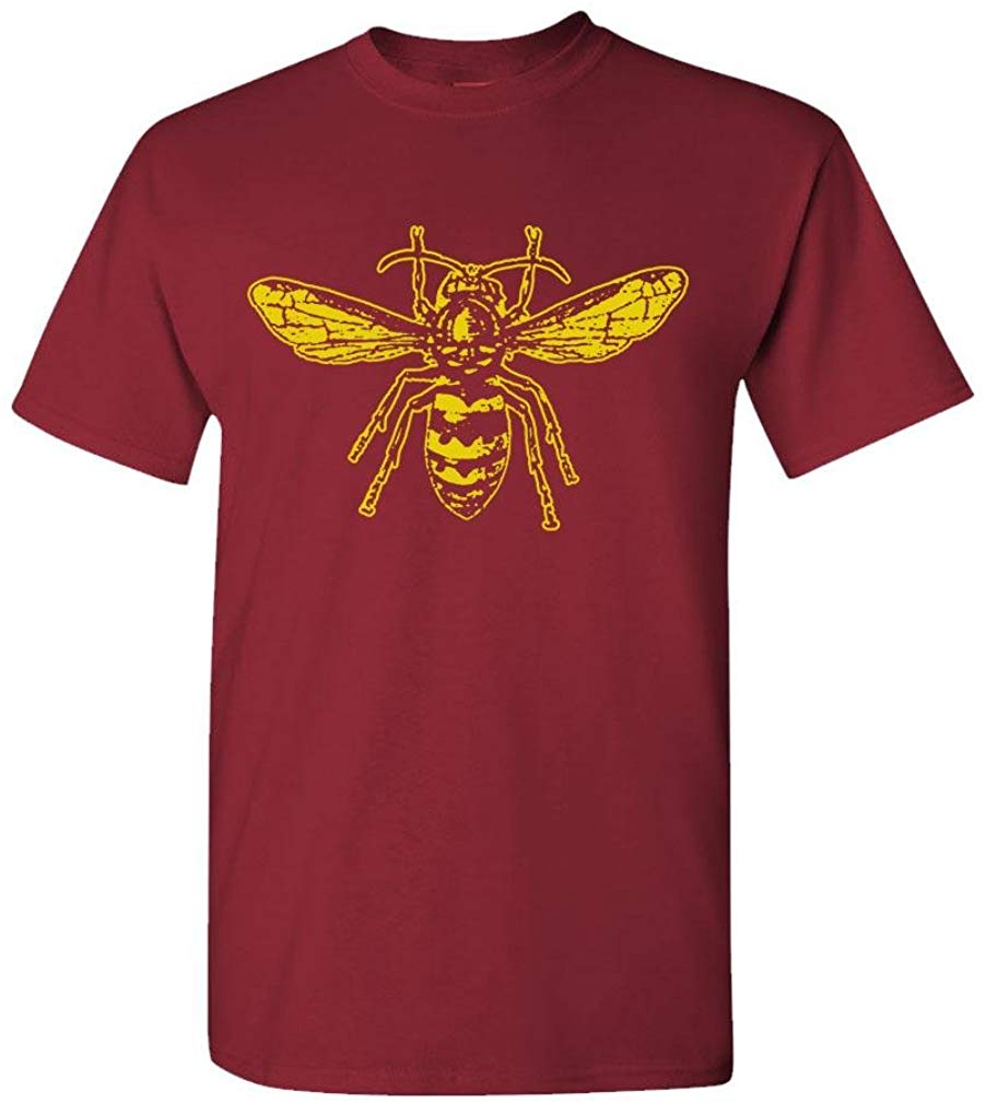 BEE-Mens Cotton Maroon T-Shirts