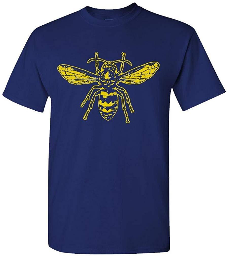 BEE-Mens Cotton Navy T-Shirts