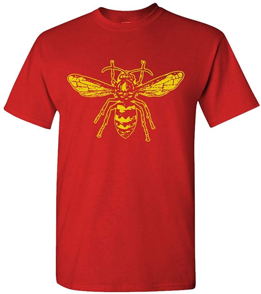 BEE-Mens Cotton Red T-Shirts