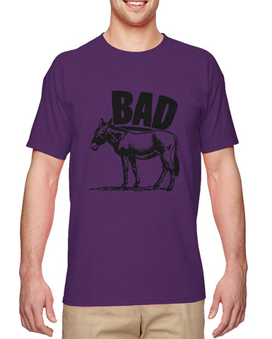 Bad Ass-Donkey Funny Pun Joke Men's Purple T-Shirts