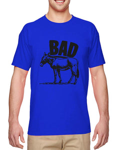 Bad Ass-Donkey Funny Pun Joke Men's Royal T-Shirts