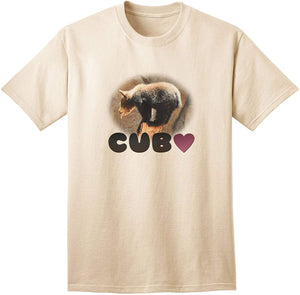 Balancing Bear Cub with Text Adult Nature T-Shirts