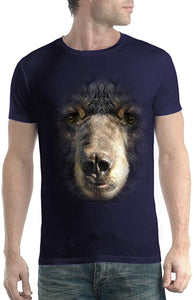 Bear Face Animal Men New Blue T-Shirts