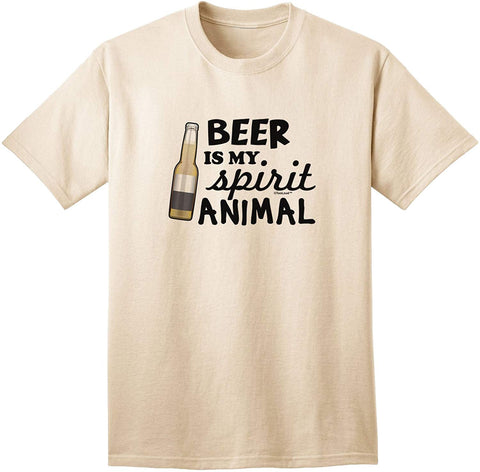 Beer is My Spirit Animal Adult Nature T-Shirts