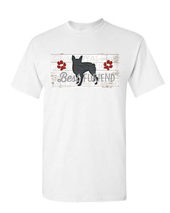 Best Furiend Man's Best Friend Dog Pup Puppie Doggie Paw Mens White T-Shirts