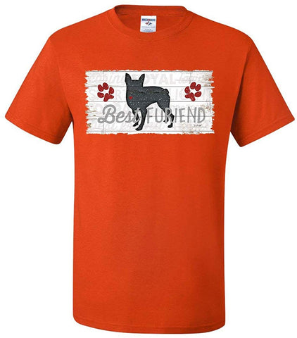 Best Furiend Man's Best Friend Dog Pup Puppie Doggie Paw Orange T-Shirts