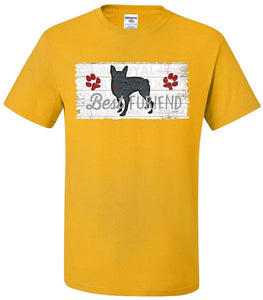 Best Furiend Man's Best Friend Dog Pup Puppie Doggie Paw Yellow T-Shirts