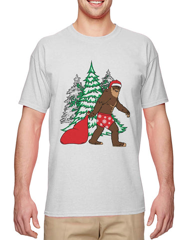 Bigfoot Santa Claus-Exist Men's White T-Shirts