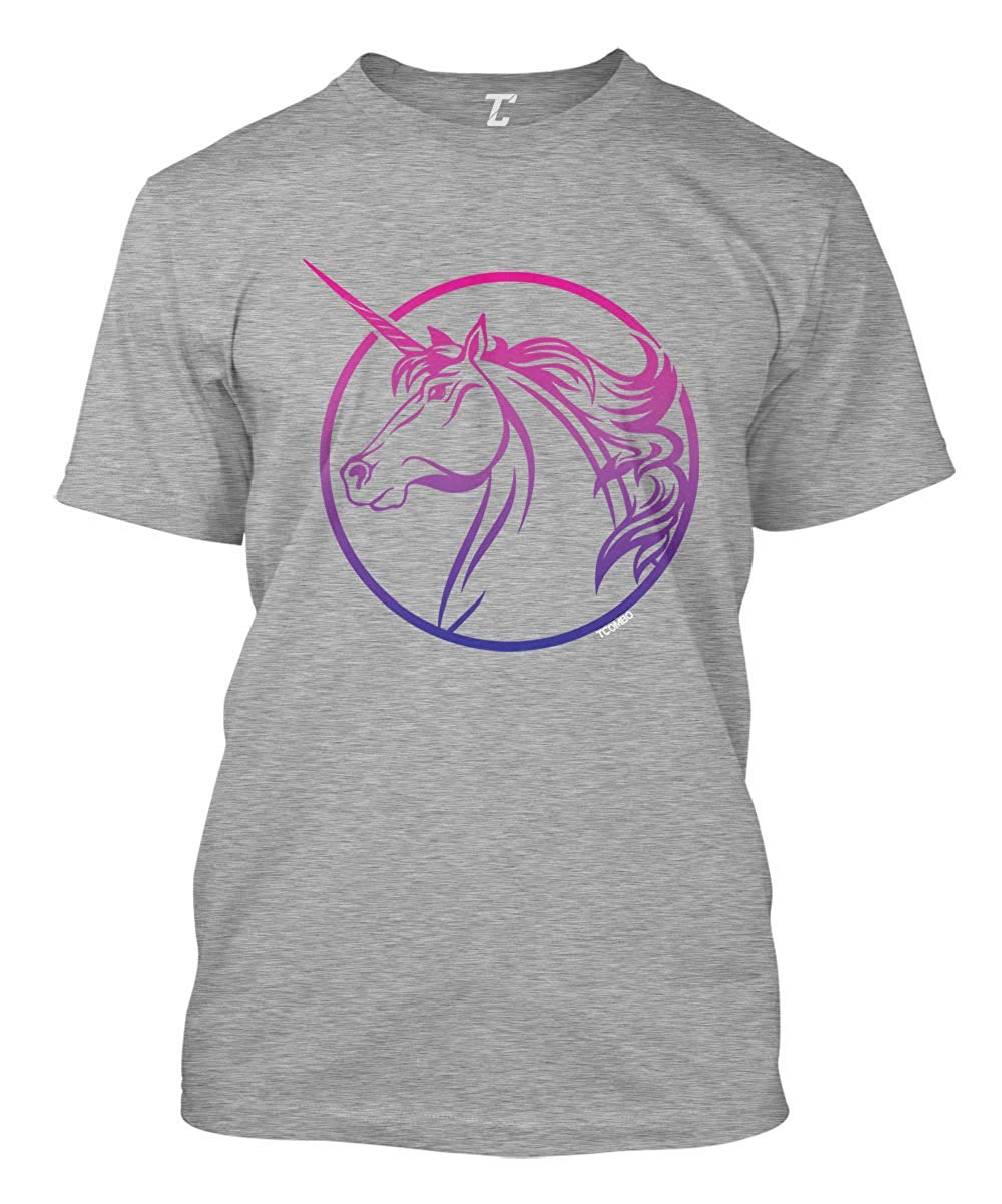 Bisexual Unicorn-Flag LGBTQ Pride Men's Gray T-Shirts