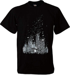 Blow City Building Man Black T-Shirts