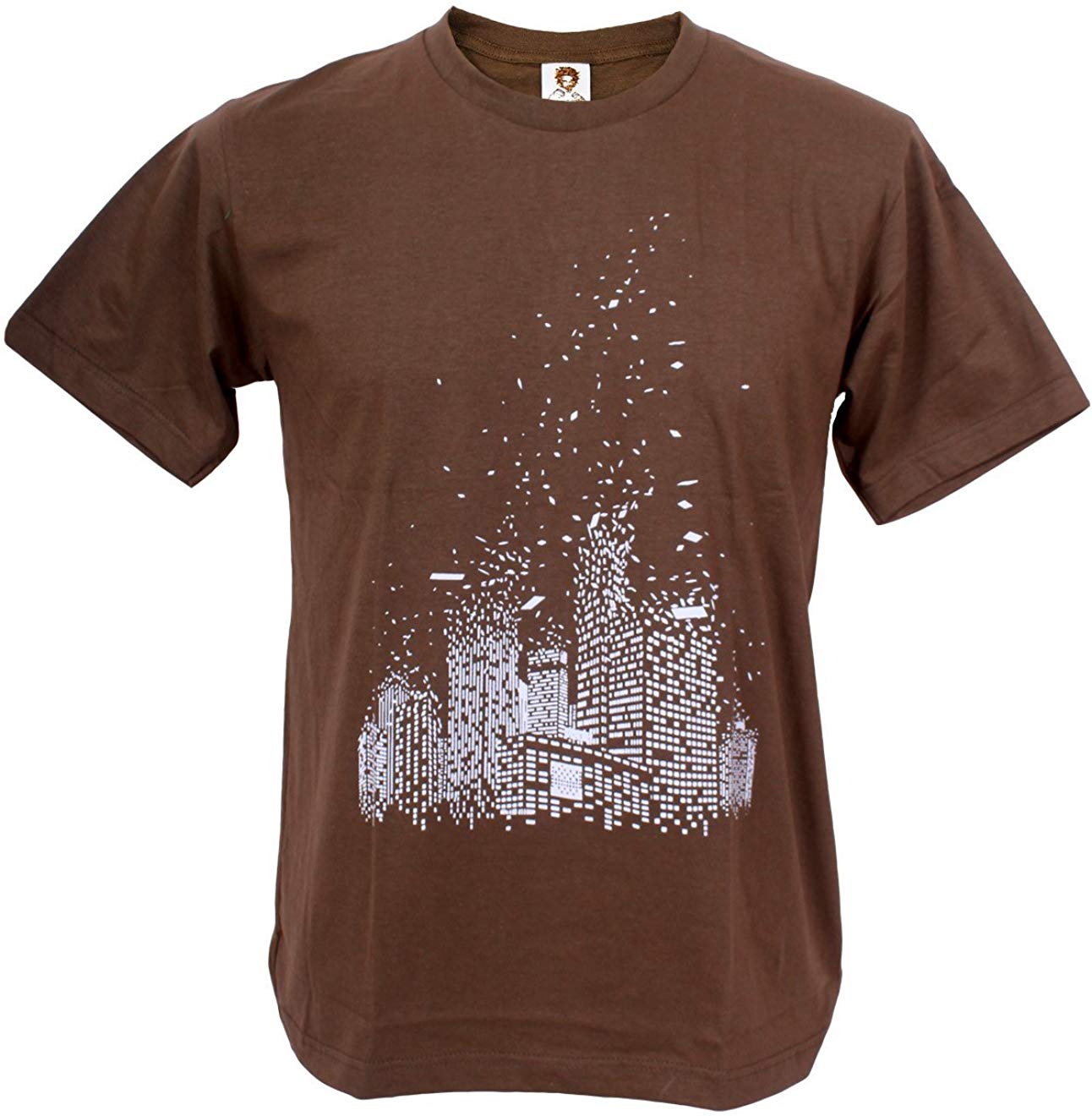 Blow City Building Man Brown T-Shirts