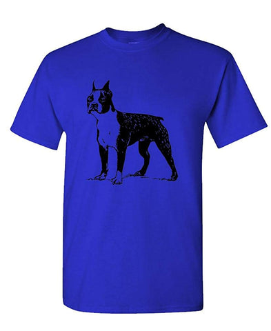 Boston Terrier-Mens Cotton Royal T-Shirts