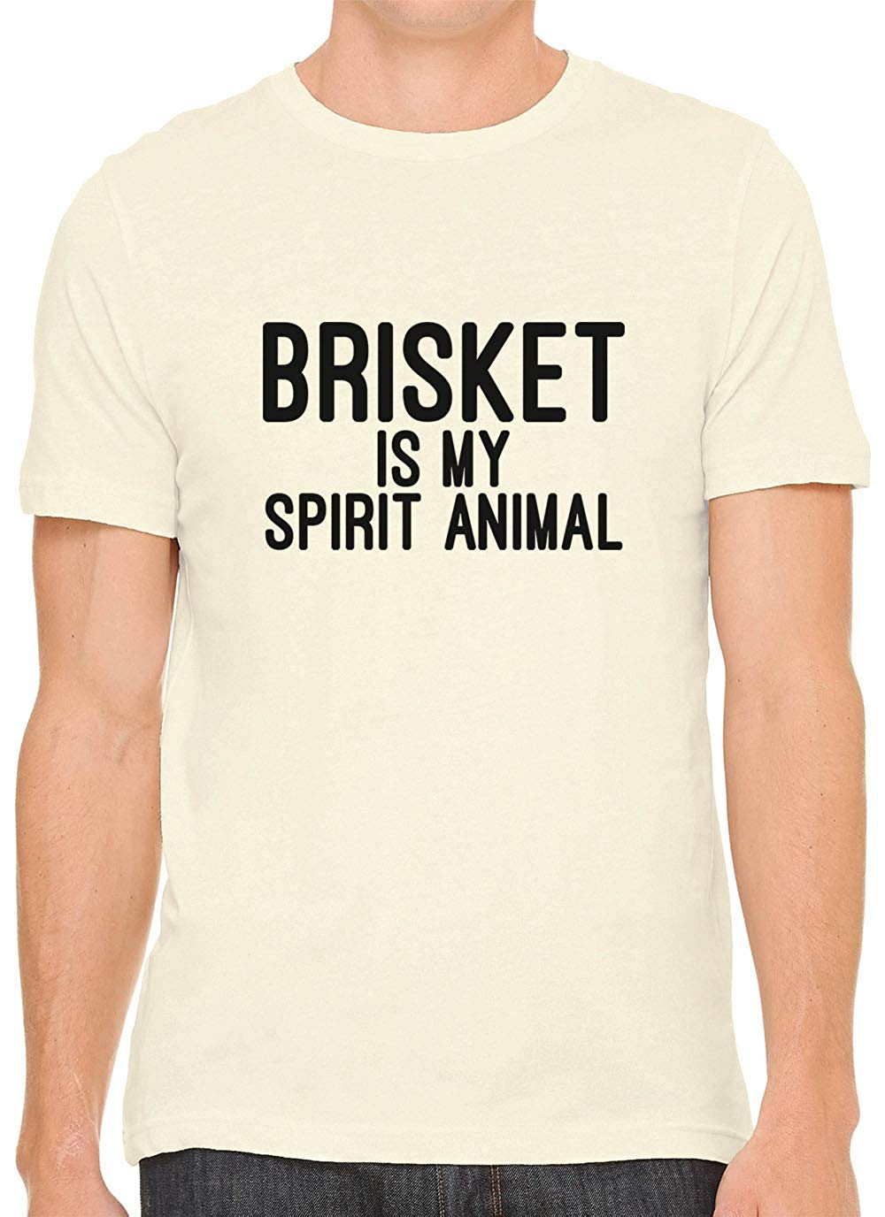 Brisket is My Spirit Animal Cotton Crewneck Men Nature T-Shirts