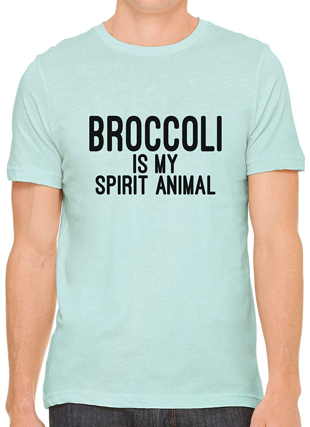 Broccoli is My Spirit Animal Cotton Crewneck Unisex Green T-Shirts