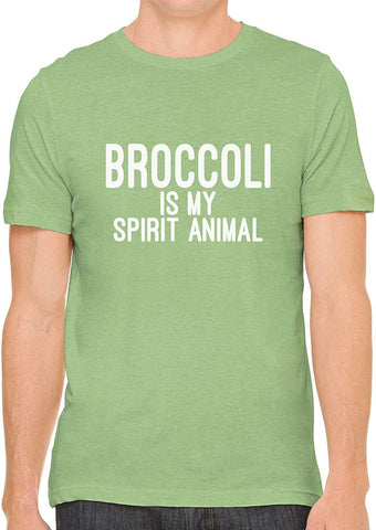 Broccoli is My Spirit Animal Cotton Crewneck Unisex Green T-Shirts