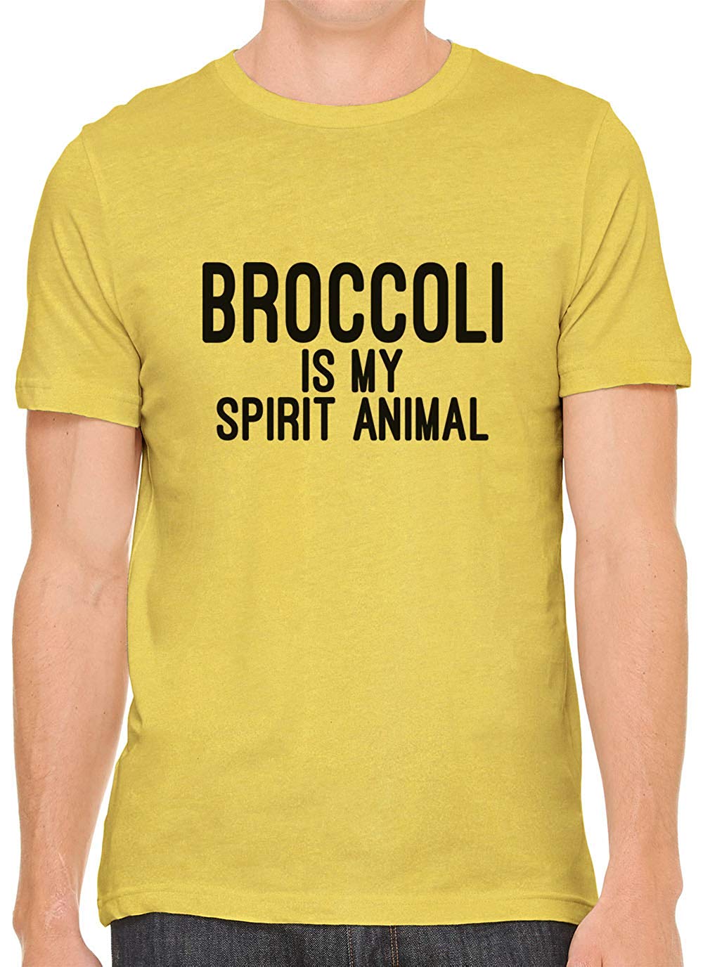 Broccoli is My Spirit Animal Cotton Crewneck Unisex Yellow T-Shirts