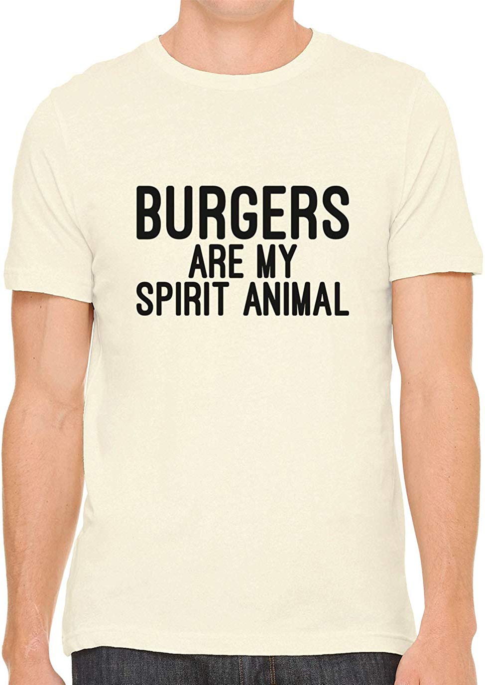 Burgers are My Spirit Animal Cotton Crewneck Unisex Nature T-Shirts