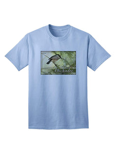 CO Chickadee with Text Adult Blue T-Shirts