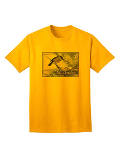 CO Chickadee with Text Adult Gold T-Shirts