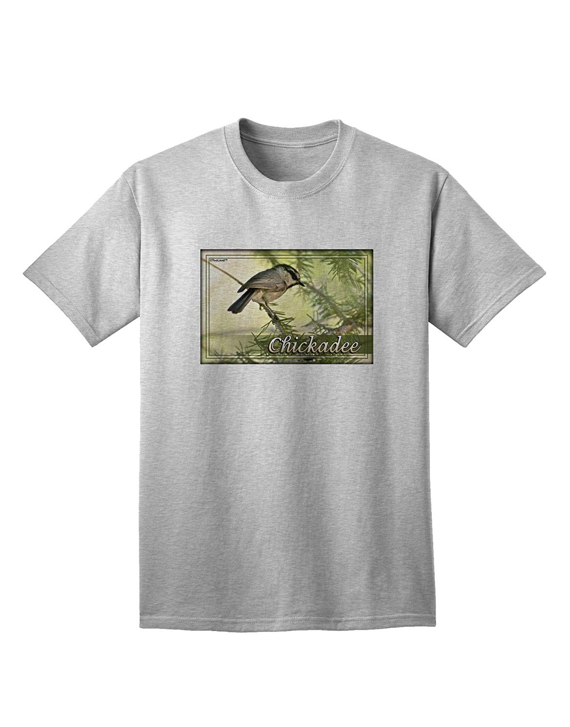 CO Chickadee with Text Adult Gray T-Shirts