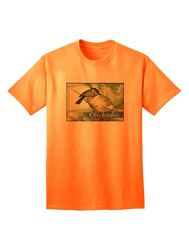 CO Chickadee with Text Adult Orange T-Shirts