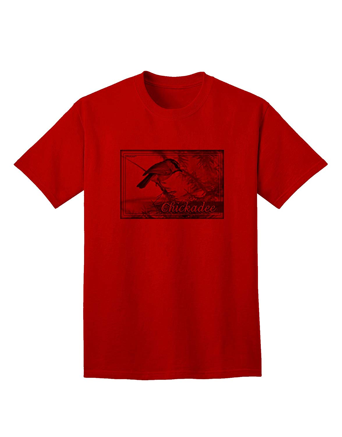 CO Chickadee with Text Adult Red T-Shirts