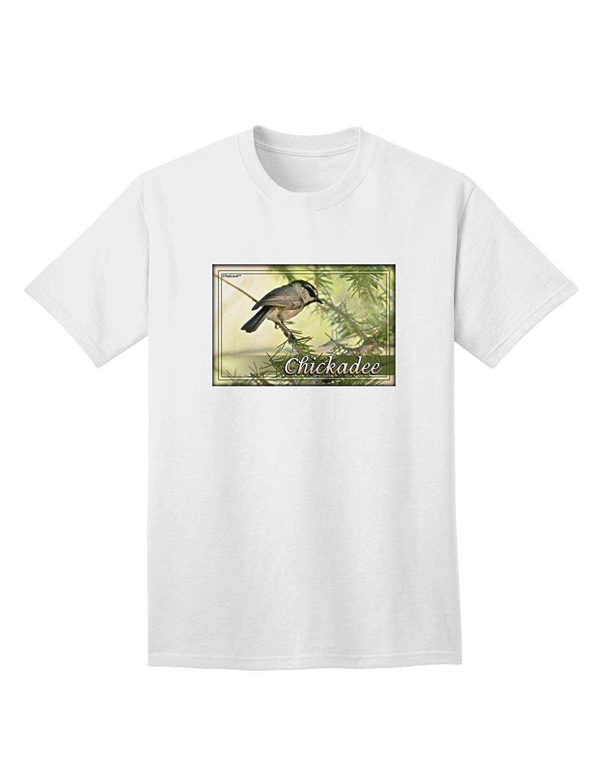 CO Chickadee with Text Adult White T-Shirts