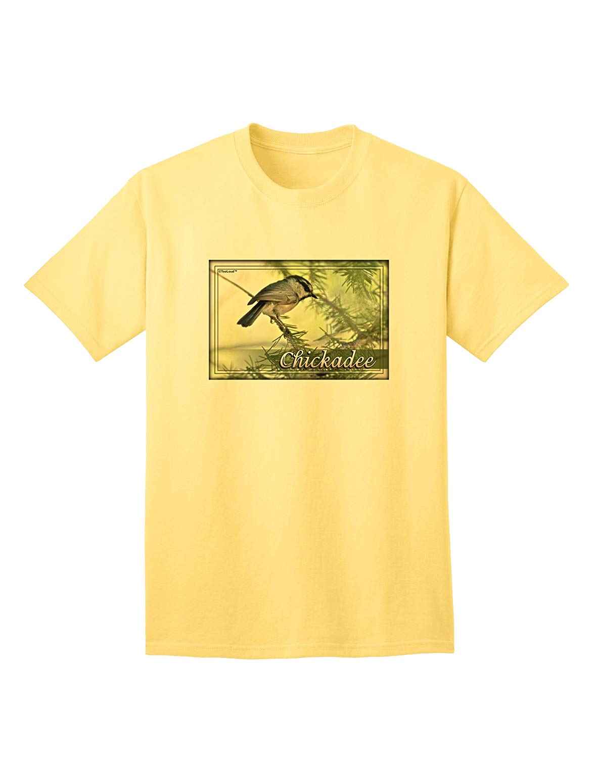 CO Chickadee with Text Adult Yellow T-Shirts