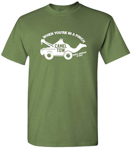 Camel Towing-Toe Funny Sarcastic Saying-Mens Cotton Military T-Shirts