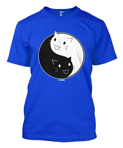 Cat Ying Yang-Kitten Men's Royal T-Shirts