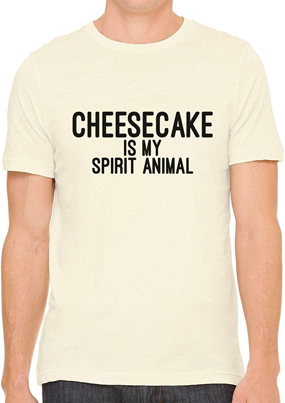 Cheesecake is My Spirit Animal Cotton Crewneck Unisex Nature T-Shirts