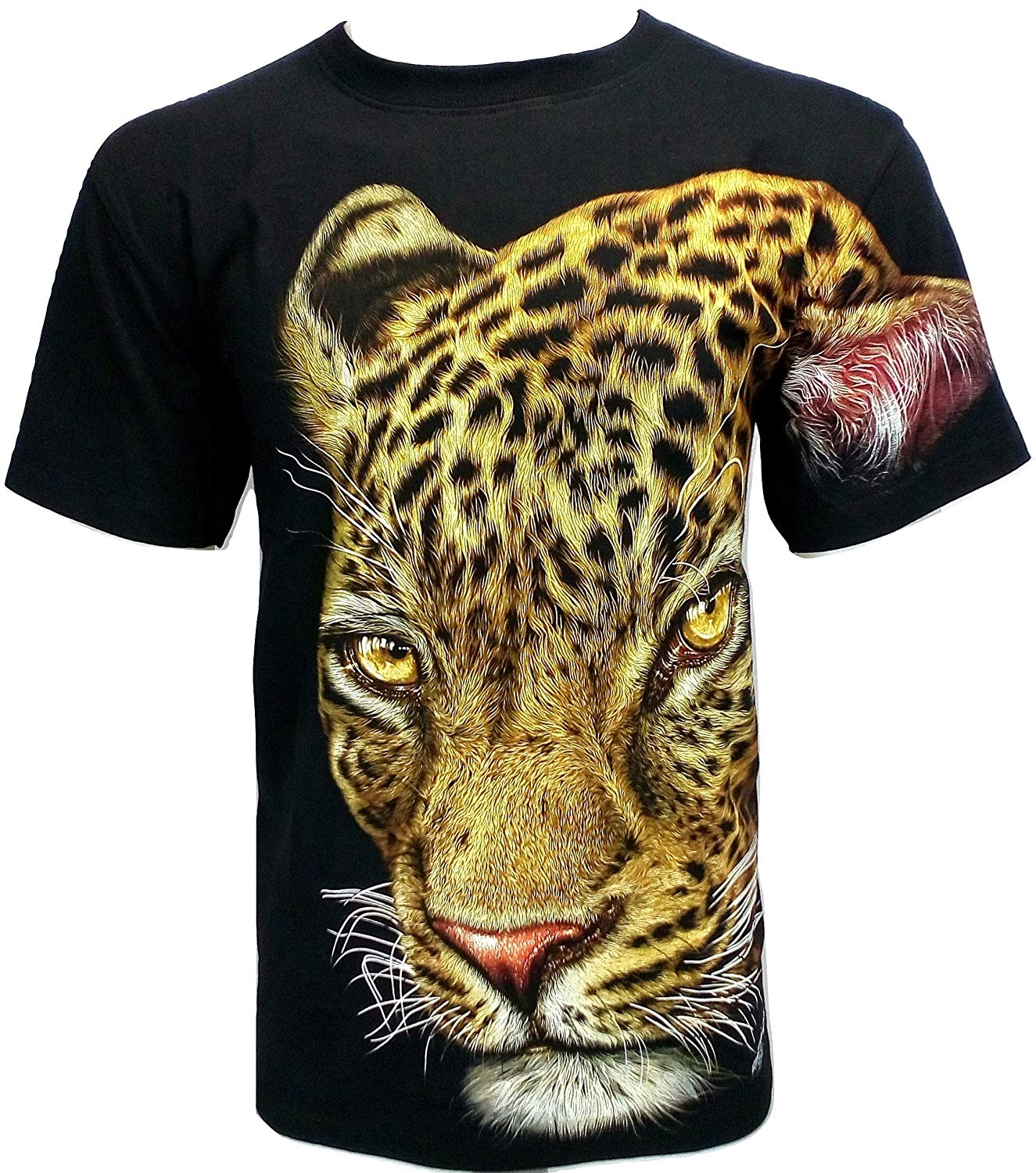 Cheetah 3D Black T-Shirts