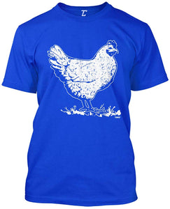 Chicken-Fowl Farm Animal Men's Royal T-Shirts