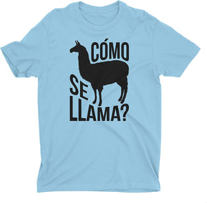 Como Se Llama-Funny Pun for Men Blue T-Shirts