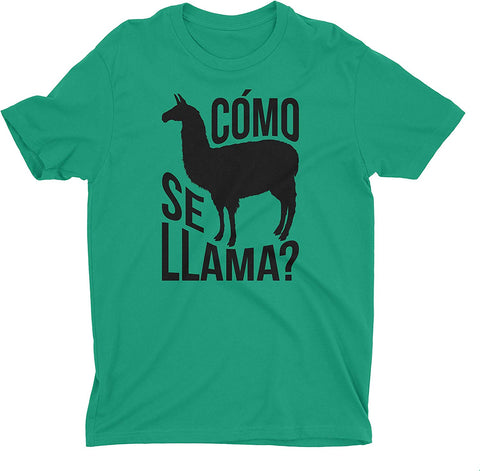 Como Se Llama-Funny Pun for Men Green T-Shirts