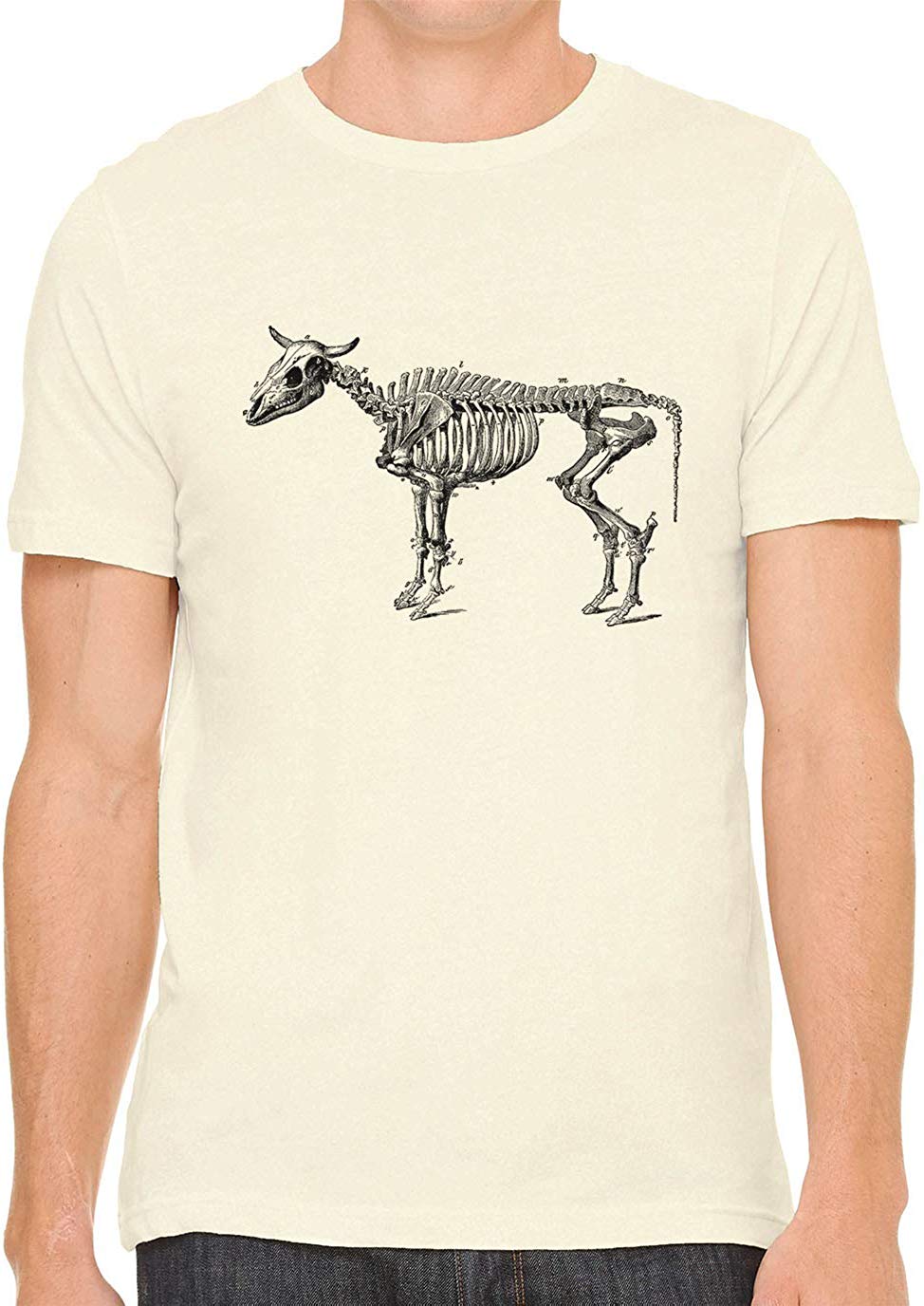 Cow Skeleton Anatomy Cotton Crewneck Unisex Nature T-Shirts