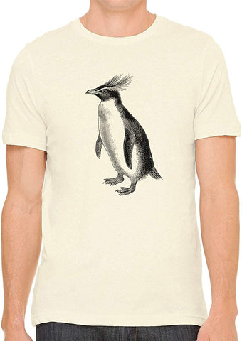 Cute Fluffy Penguin Cotton Crewneck Unisex Nature T-Shirts