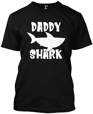 Daddy Shark-Baby Dad Father's Day Men's Black T-Shirts