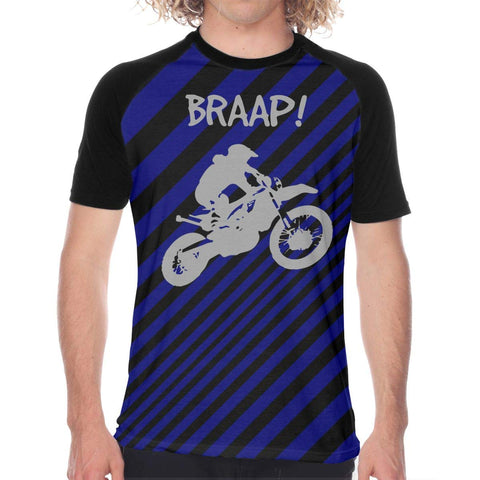 Dirt Bike-Motocross Men's Sports Short-Sleeved Funny Black T-Shirts